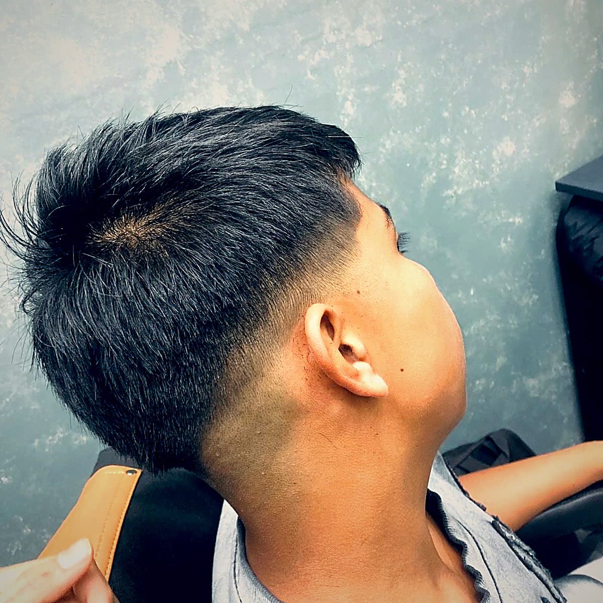Corte texturizado con degradado